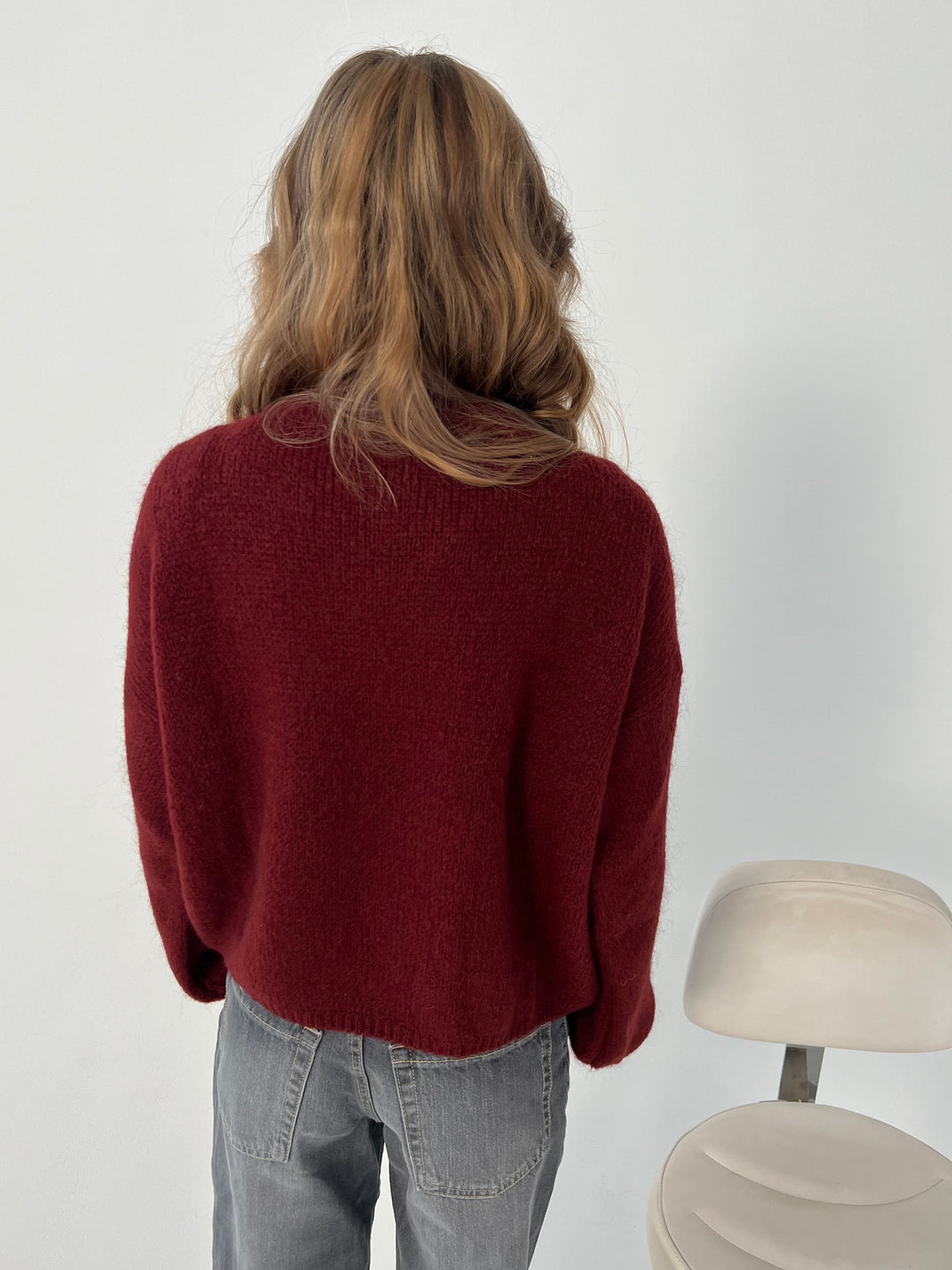 Soft Women's Sweater with Loose Fit - Aurena-Blue-XS/S-The Livary