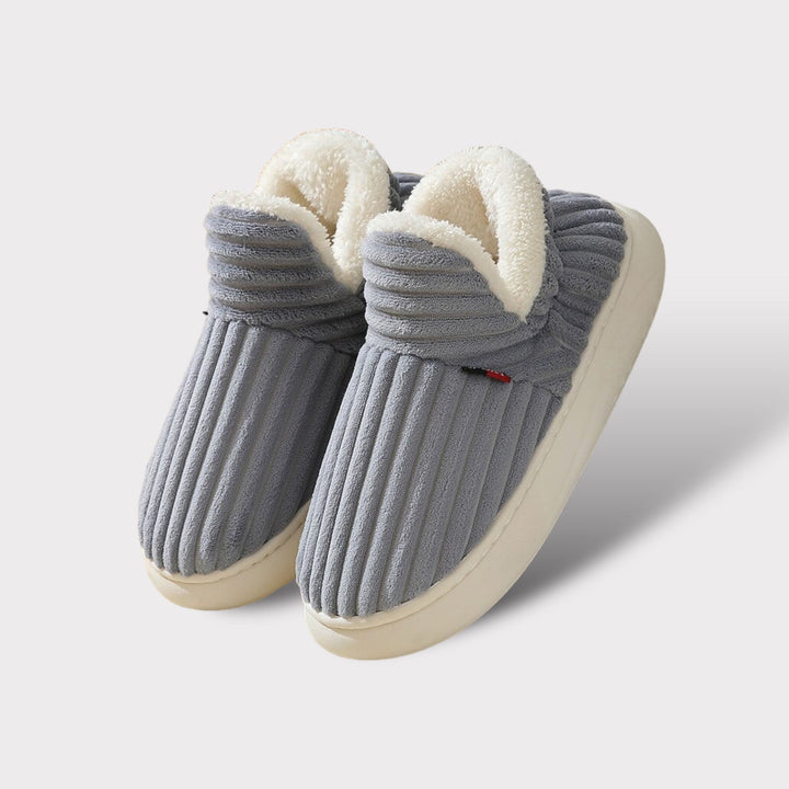 Luxury Winter Slippers - Elise-Gray-3.5-4.0-The Livary