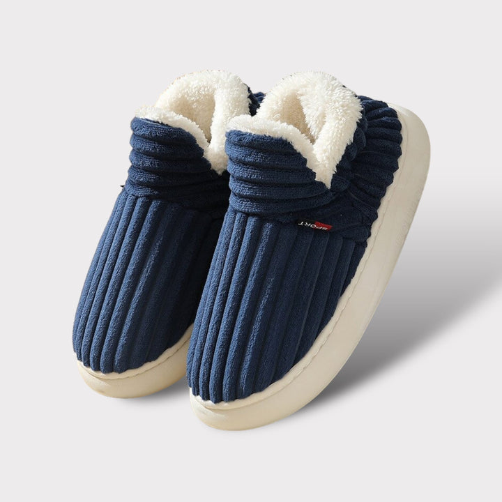Luxury Winter Slippers - Elise-Blue-3.5-4.0-The Livary