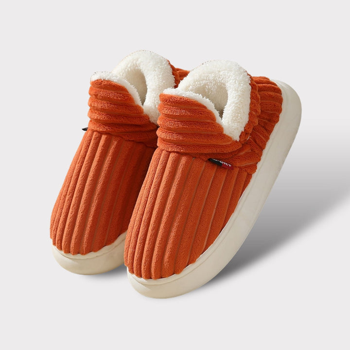 Luxury Winter Slippers - Elise-Orange-3.5-4.0-The Livary