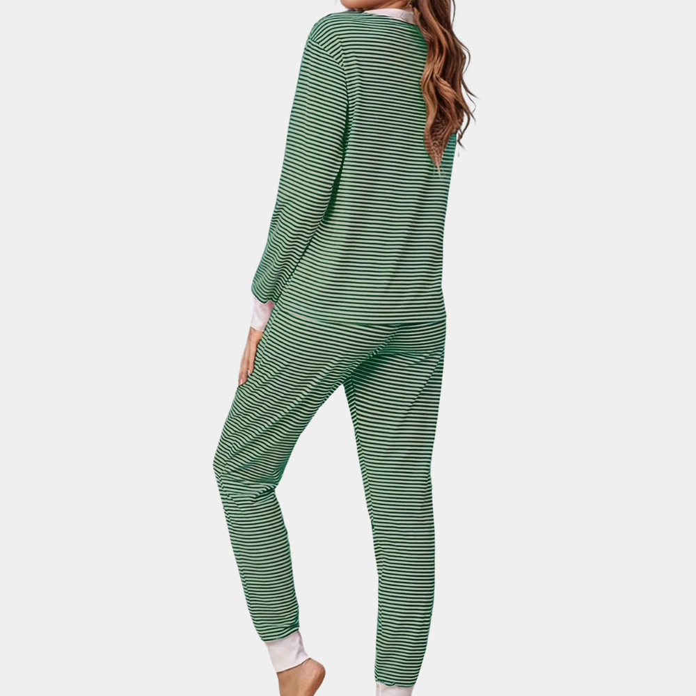Classic Pyjama Set for Women - Celeste-Grey-XS-The Livary