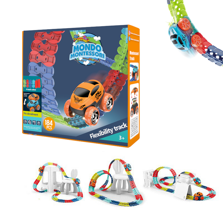 Flexible Montessori Play Path – FlexiTrack-184 Delig-The Livary