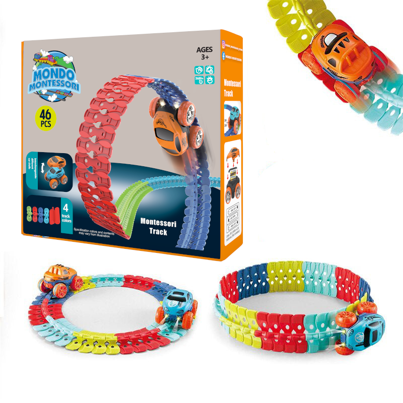 Flexible Montessori Play Path – FlexiTrack-46 Piece-The Livary