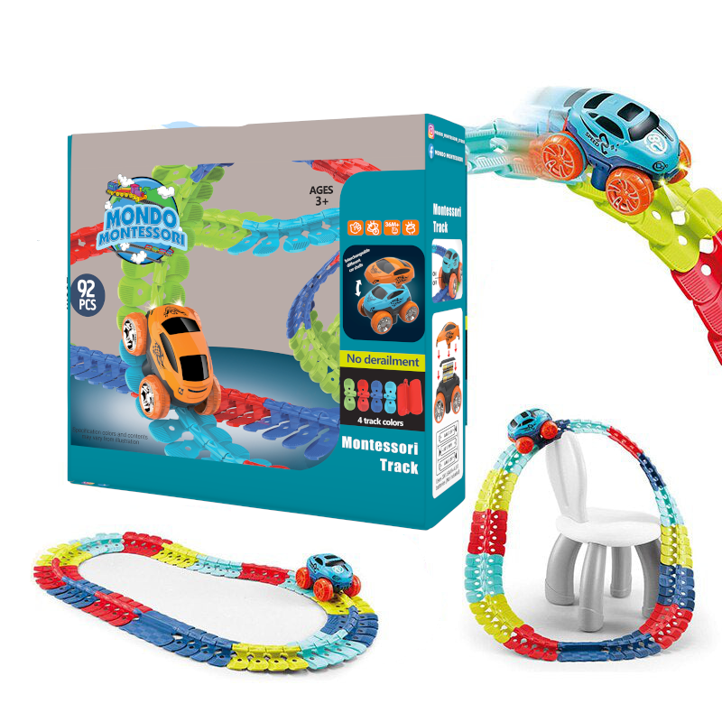 Flexible Montessori Play Path – FlexiTrack-92 Pieces-The Livary