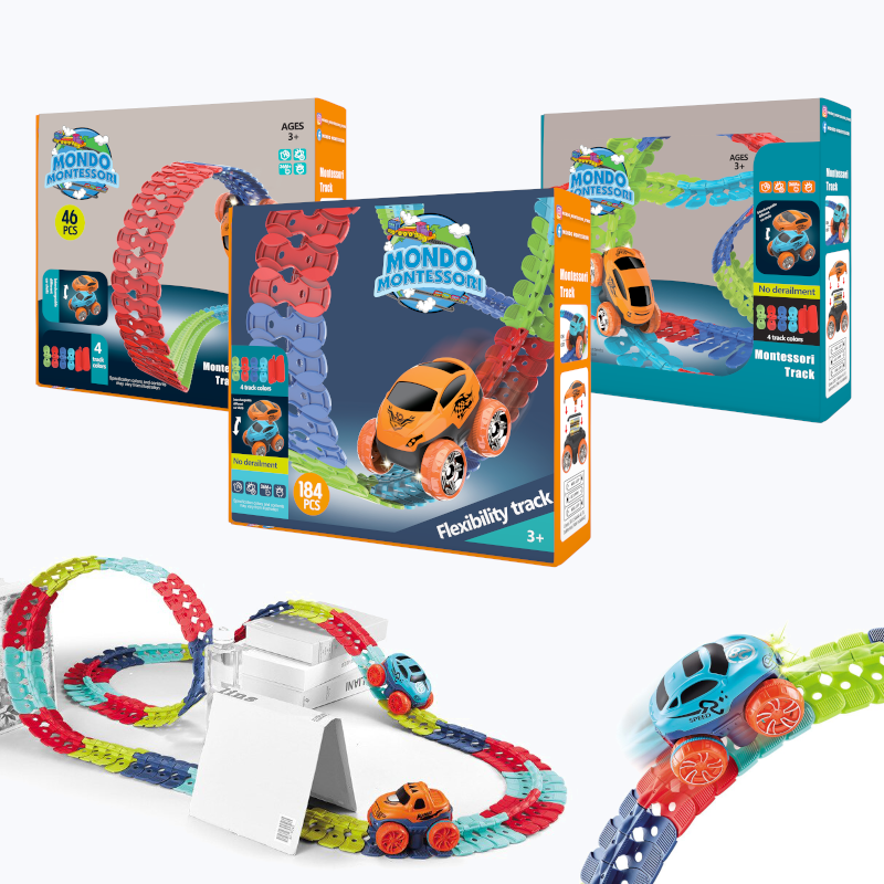 Flexible Montessori Play Path – FlexiTrack-46 Piece-The Livary