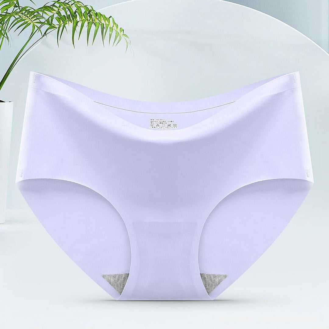Silky Soft Seamless Underwear (Set of 5) - Livia-Purple-S-The Livary
