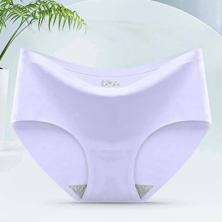 Silky Soft Seamless Underwear (Set of 5) - Livia-Purple-S-The Livary