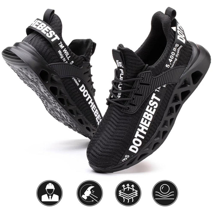 Ultralight Breathable Safety Shoes - ProGuard-Black-6.5-The Livary