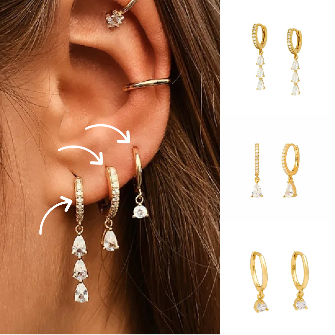 Versatile Earring Set - Aurora-Gold-Complete Set-The Livary