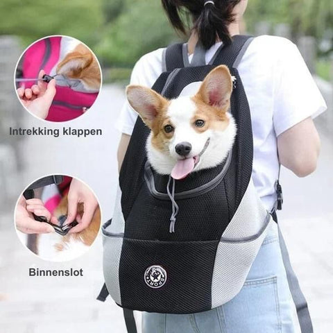 Adventure Pet Backpack - TrekPaws-Black-Small dog (0-3.5 kg)-The Livary