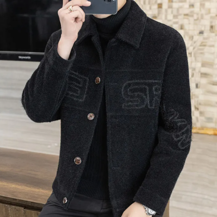 Luxury Men's Coat with Timeless Class - Bastien-Black-S-The Livary