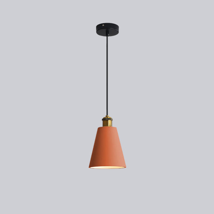 Stylish Morandi Design LED Pendant Light - MoraGlow-A-Orange-The Livary