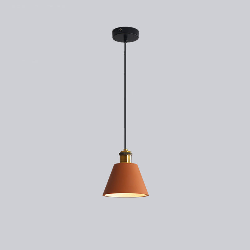 Stylish Morandi Design LED Pendant Light - MoraGlow-B-Orange-The Livary