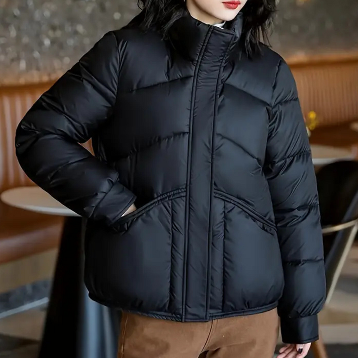 Trendy Warm Puffer Jacket for Women - Mila-XS-The Livary