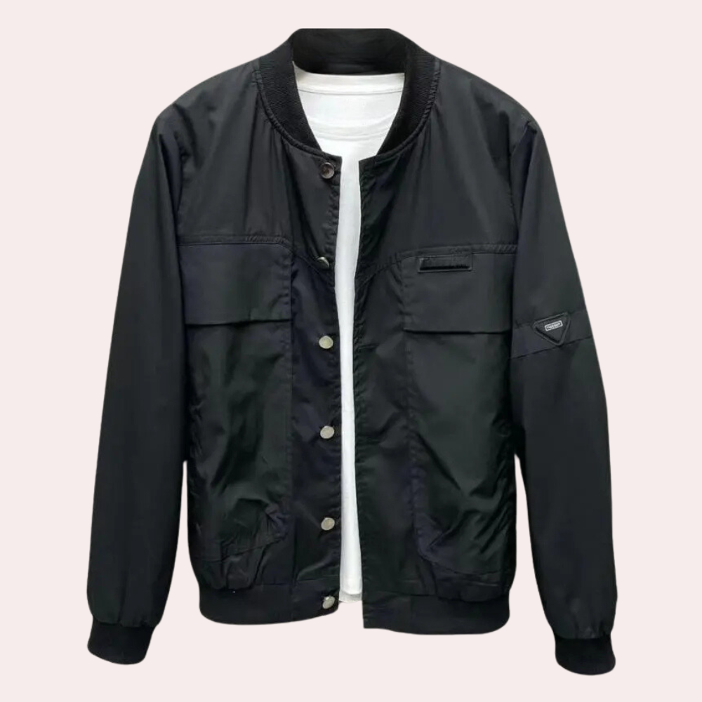 Black Modern Coat for Men - Elliot-S-The Livary