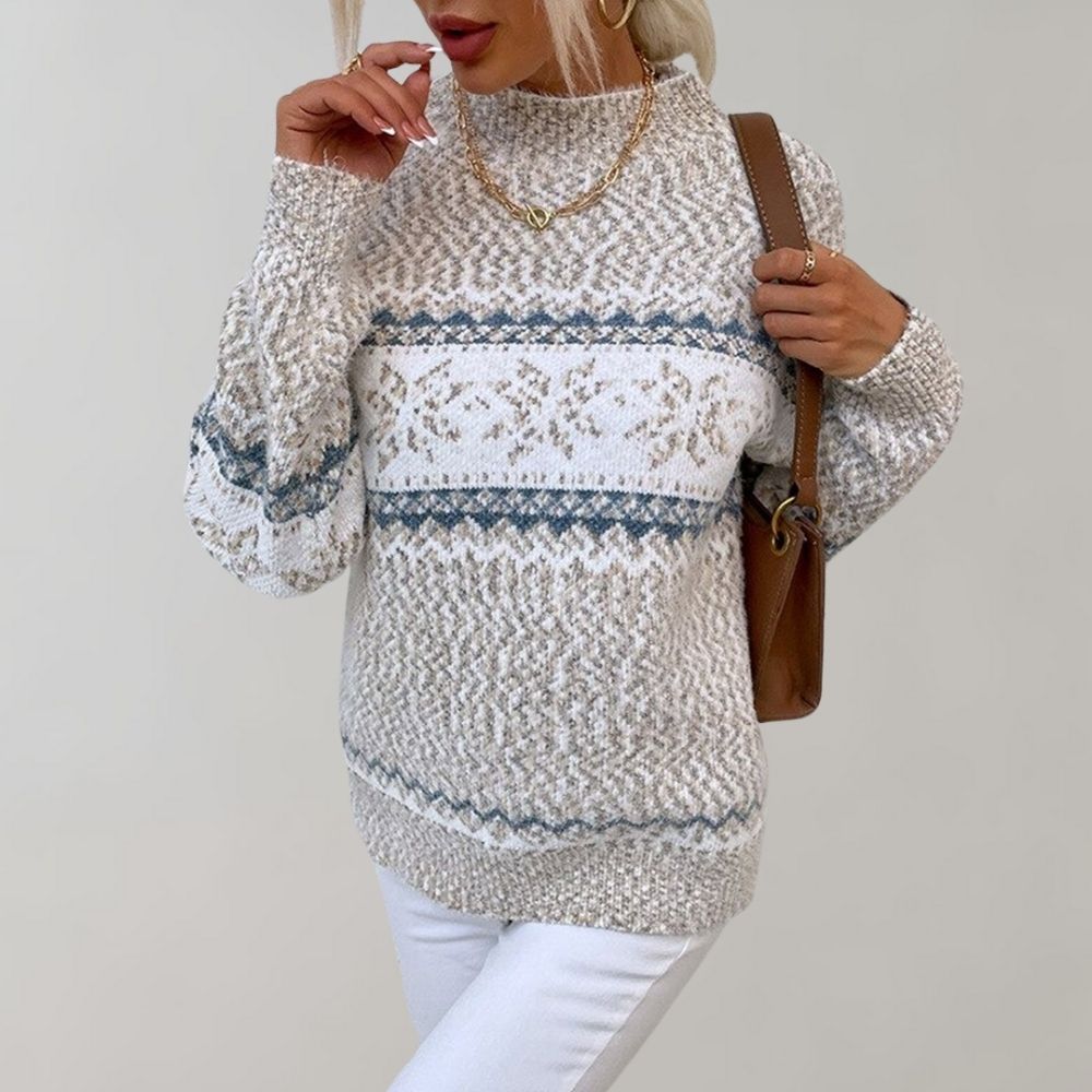 Ladies' sweater - Elara-Light Grey-XS-The Livary