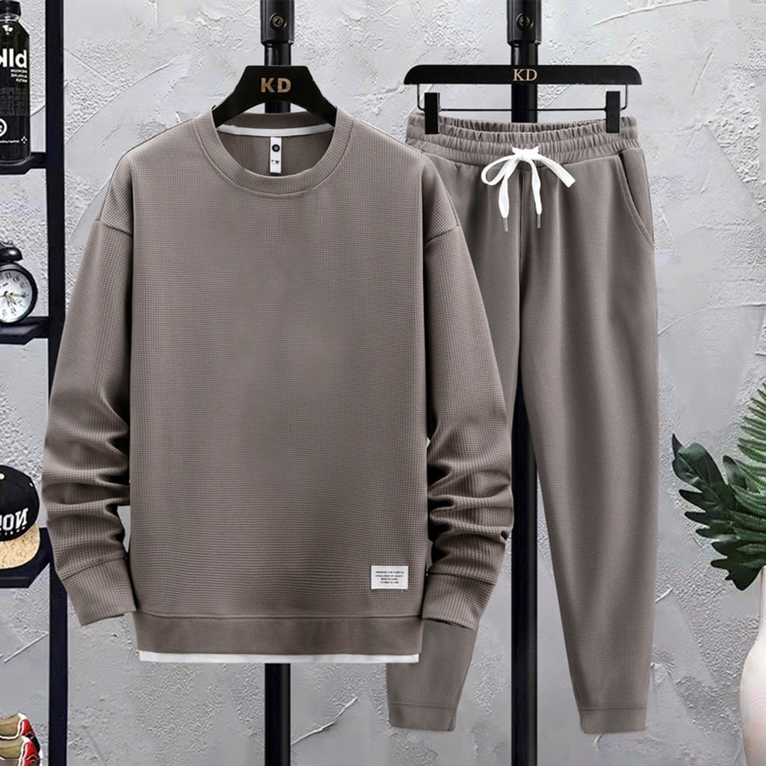 Stylish Men's Tracksuit - Mason-Grey-M-The Livary