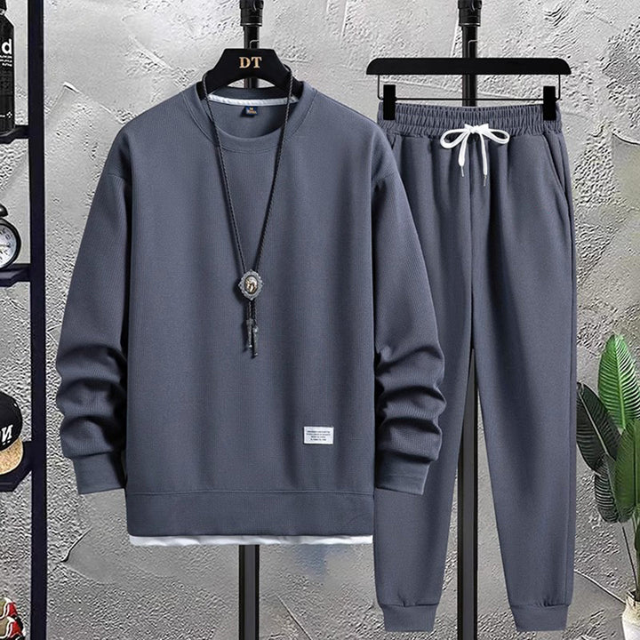Stylish Men's Tracksuit - Mason-Blue-M-The Livary