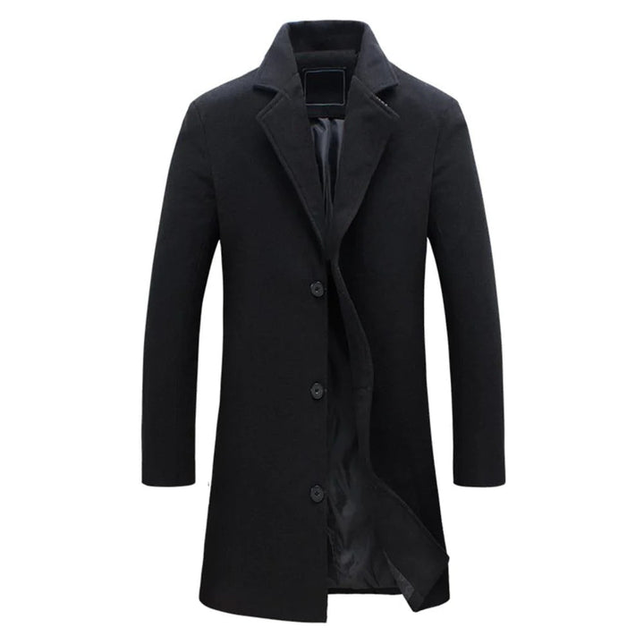 Long Winter Coat for Men - Noah-Black-M-The Livary