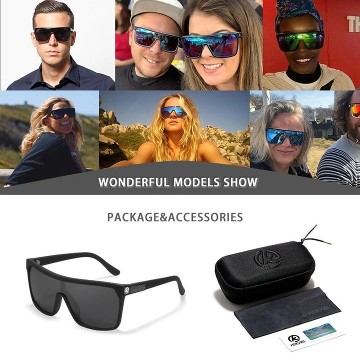 Men's sunglasses with UV protection and flexible frame – Jonas-Blue-The Livary