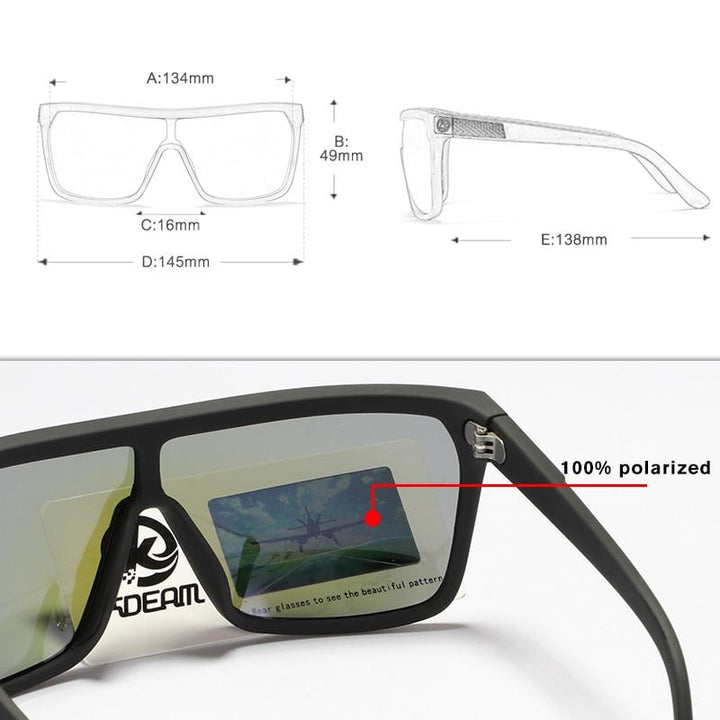 Men's sunglasses with UV protection and flexible frame – Jonas-Blue-The Livary