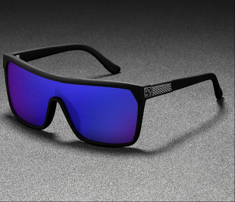 Men's sunglasses with UV protection and flexible frame – Jonas-Dark blue-The Livary