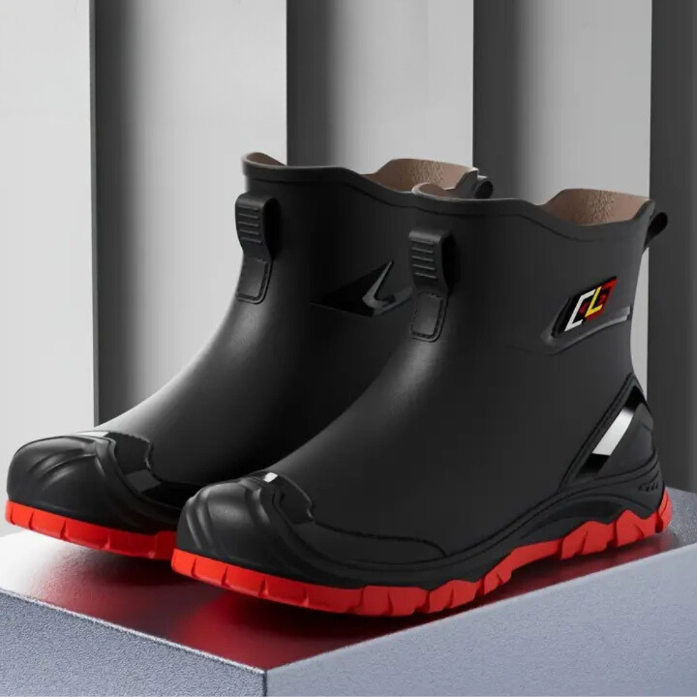 Black Winter Boots for Men with Strong Grip - Felix-6-The Livary