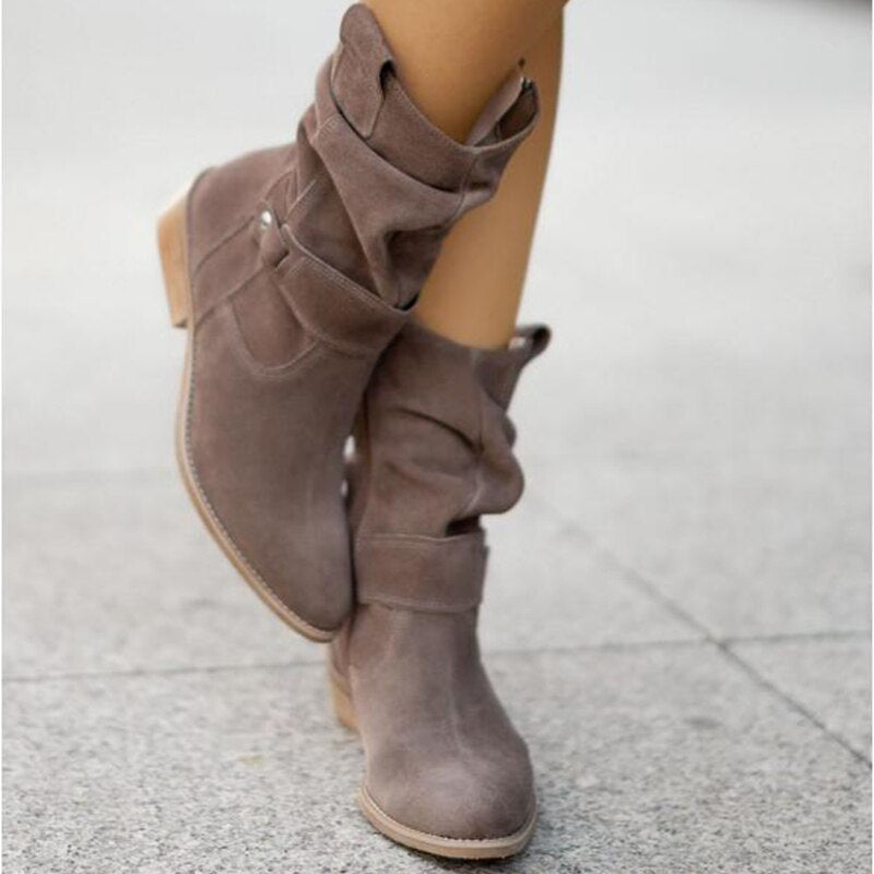 Comfortable Ankle Boots for Women - BellaStep-Dark grey-2.5-The Livary