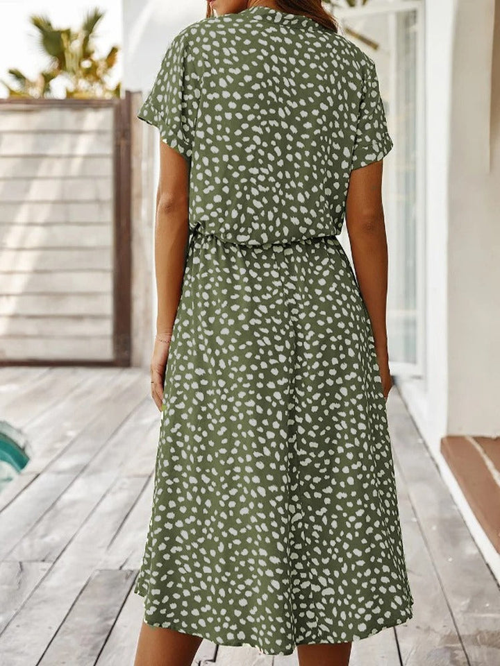 Chic Comfortable Dress - Sophia-Beige-S-The Livary