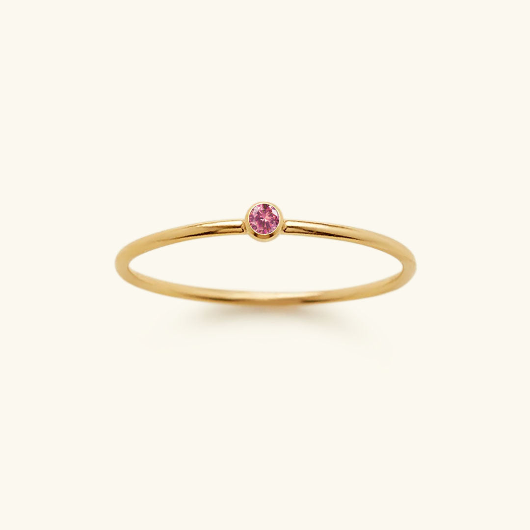 Birthstone Ring - Celestia-1.93 in-July - Rose-The Livary