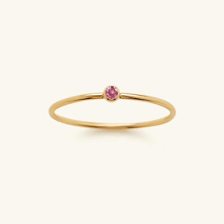Birthstone Ring - Celestia-1.93 in-July - Rose-The Livary