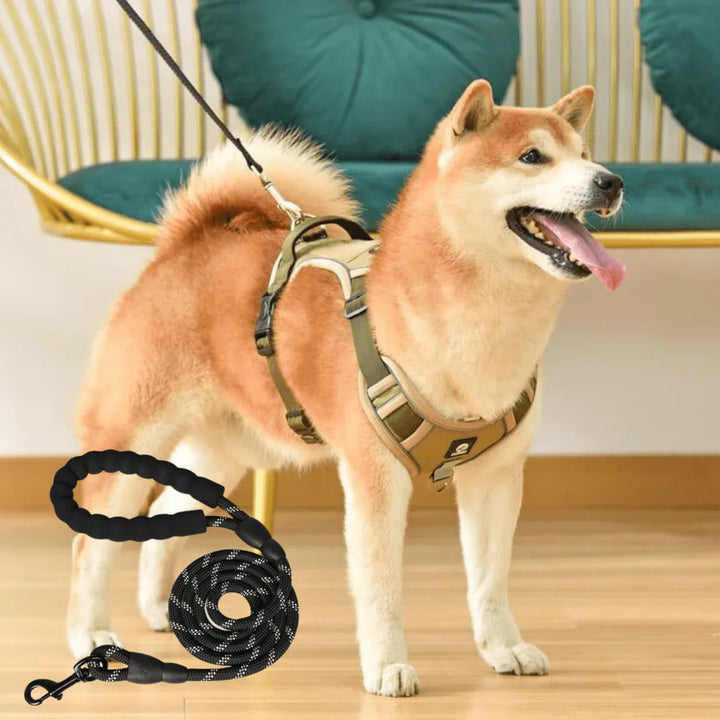 Anti-Trek Dog Harness with Comfort Padding – PullFree-Khaki-S (3-7 Kg)-The Livary