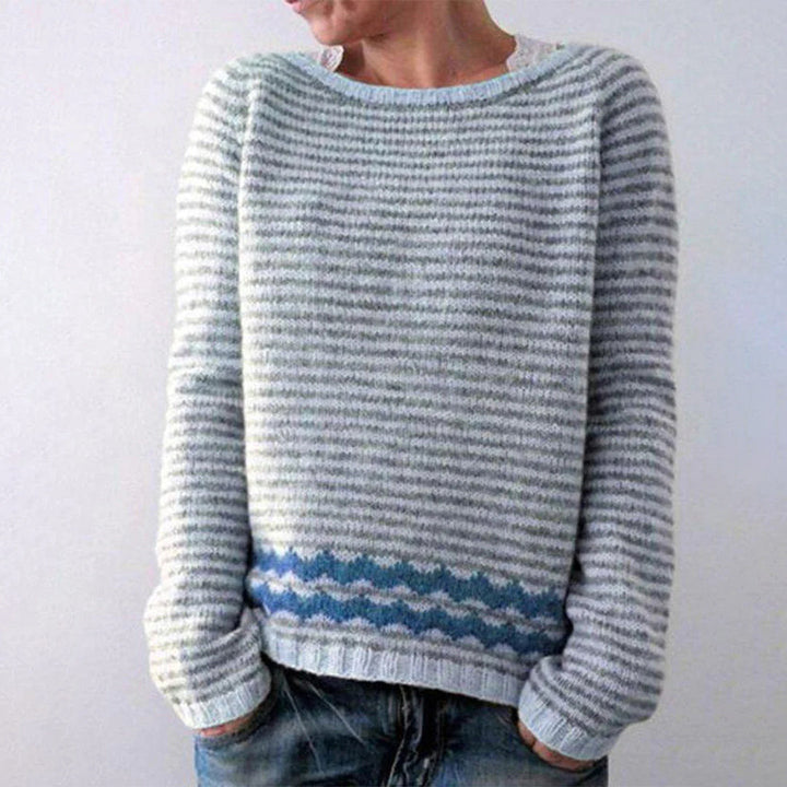 Knitted Jumper for Women - Adeline-Streep-S-The Livary