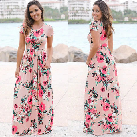 Lightweight & versatile summer dress for women – Kendra-Pink-S-The Livary