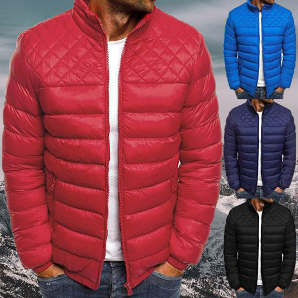 Water-repellent and Windproof Padded Men's Jacket - Logan-Dark blue-S-The Livary