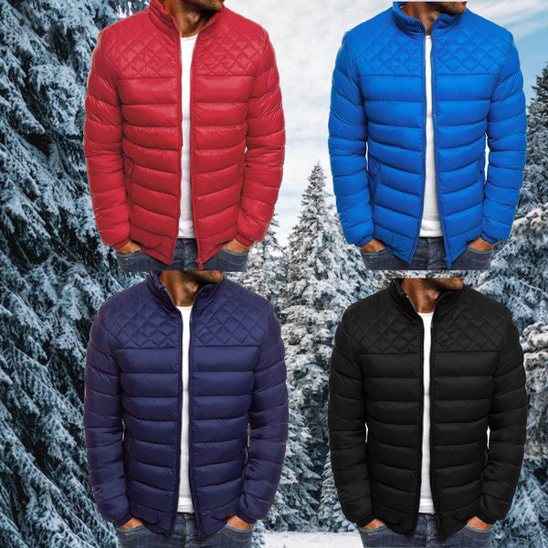Water-repellent and Windproof Padded Men's Jacket - Logan-Dark blue-S-The Livary