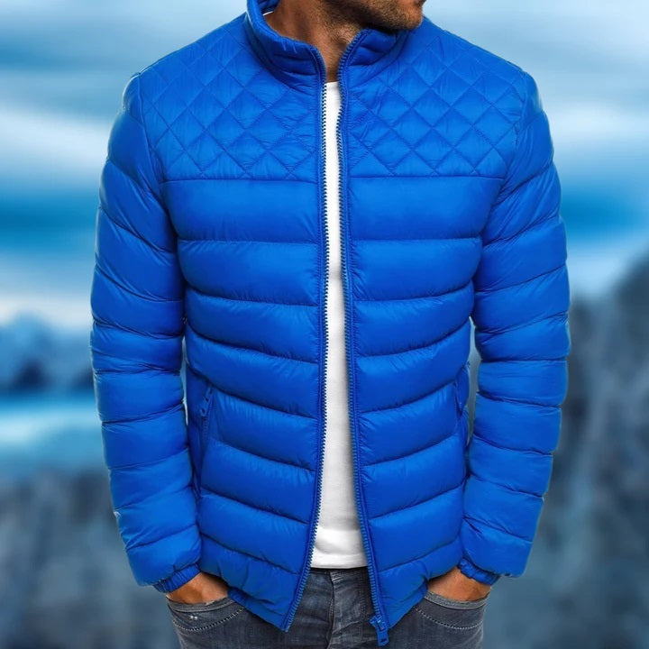 Water-repellent and Windproof Padded Men's Jacket - Logan-Blue-S-The Livary