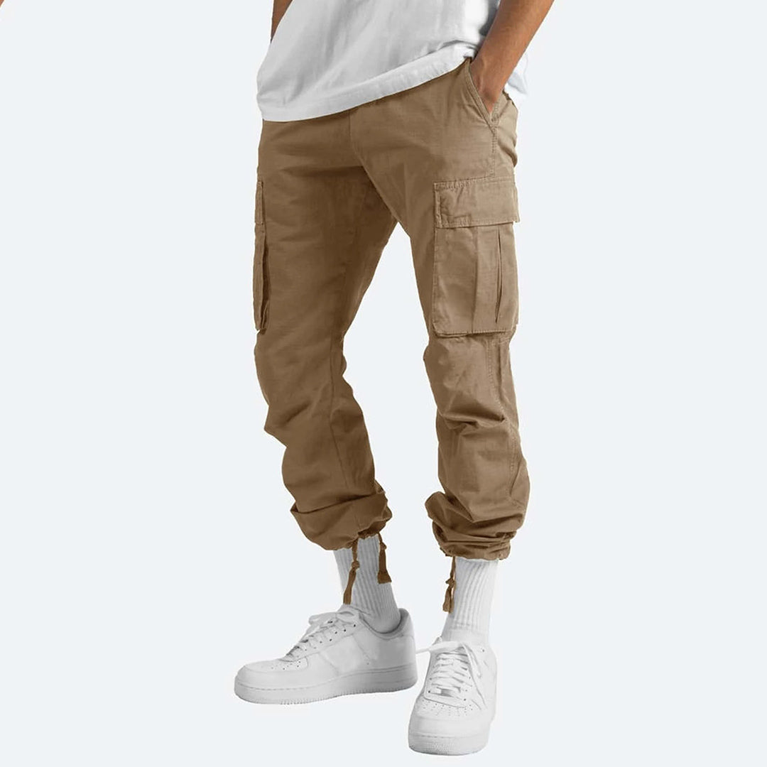 Howard - Casual Cargo Trousers for Men-Grey-S-The Livary