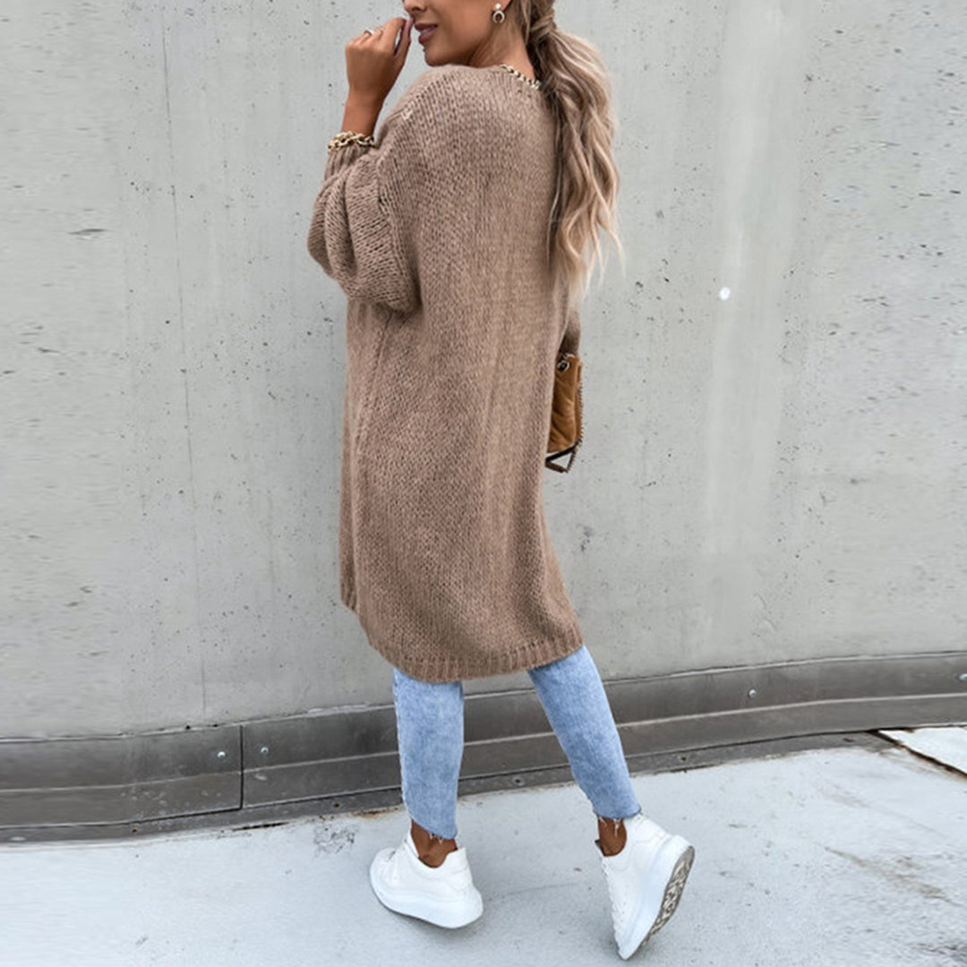 Classic Ladies Cardigan - Camile-Beige-S-The Livary