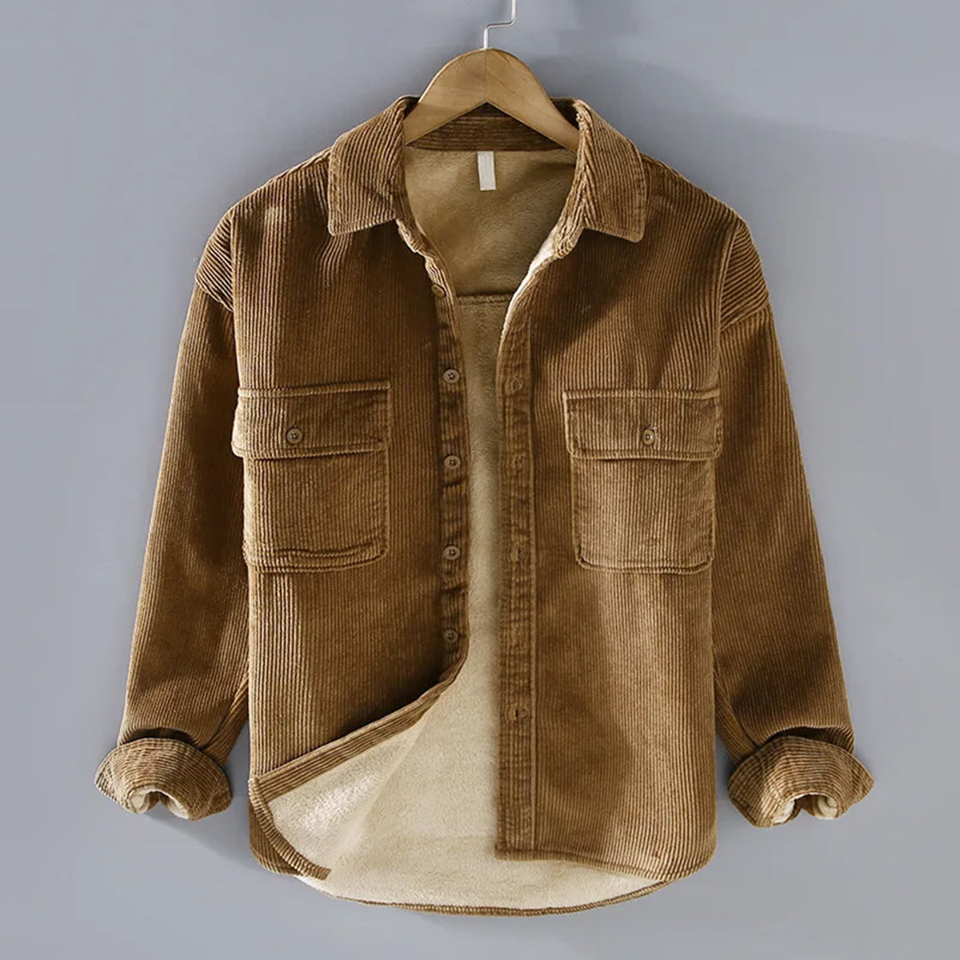 Corduroy Jacket for Men - Victor-Khaki-M-The Livary