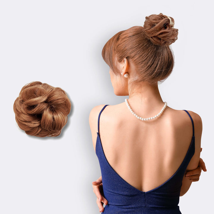 Hairextension Scrunchie – BunPop-Copper-The Livary