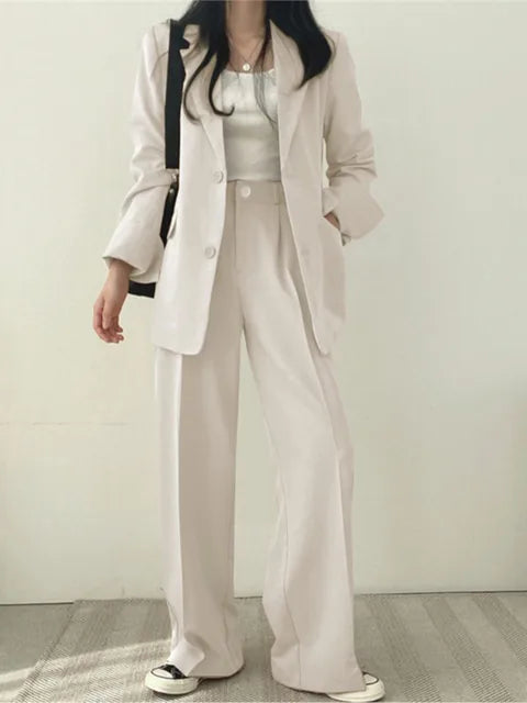 Two-Piece Ladies Suit - Sophie-Beige-S-The Livary