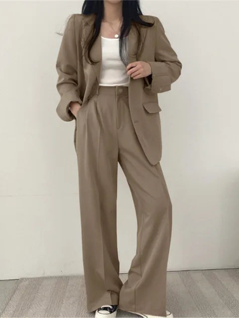 Two-Piece Ladies Suit - Sophie-Khaki-S-The Livary