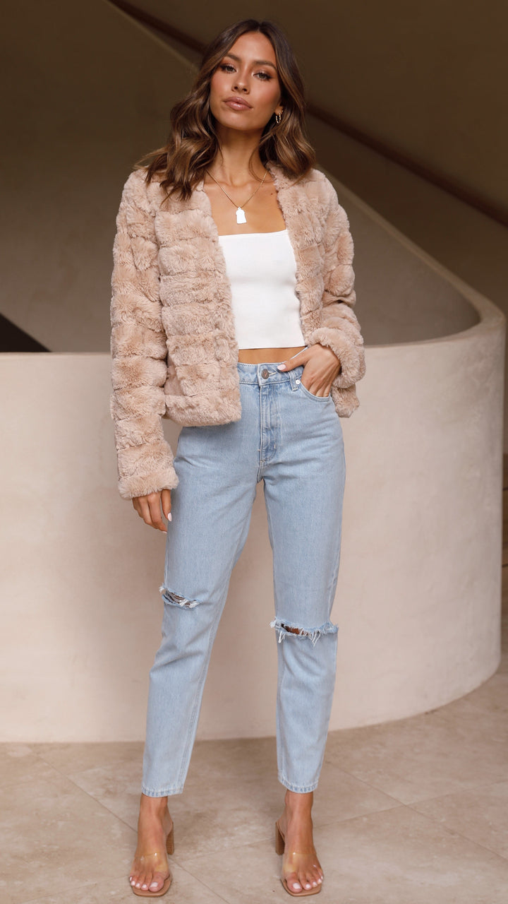 Luxury Ladies Crop Jacket - Veloura-White-XS-The Livary
