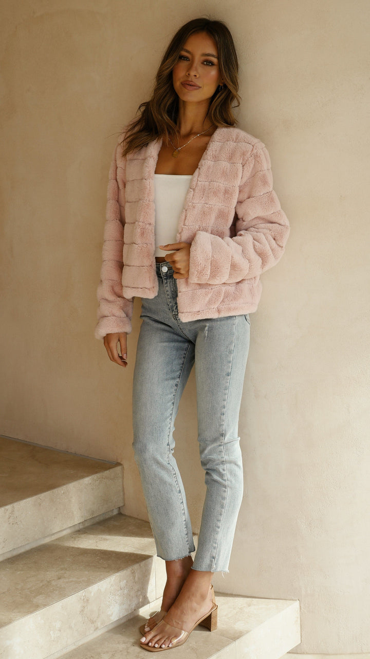 Luxury Ladies Crop Jacket - Veloura-White-XS-The Livary