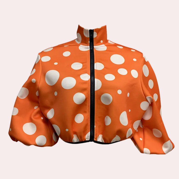 Modern Short Women's Coat - Vesper-Orange-XS-The Livary