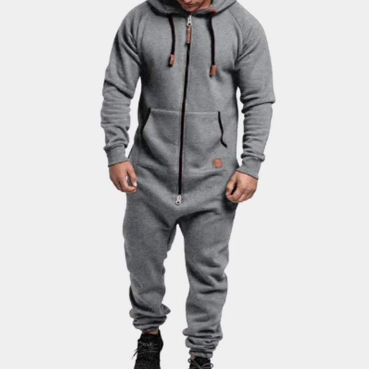 Warm Winter Jumpsuit for Men - Axel-Light grey-S-The Livary