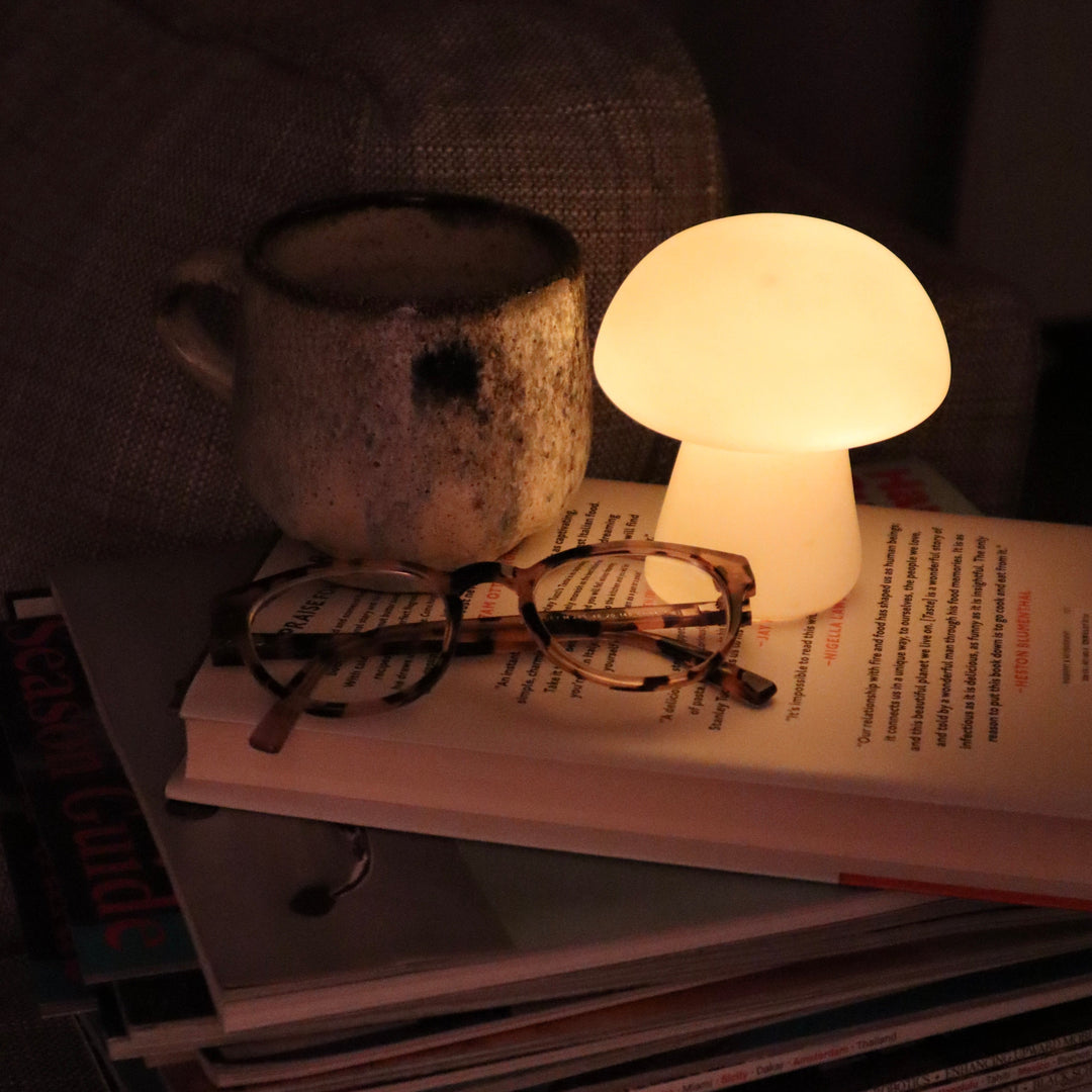 Mushroom-shaped Porcelain Night Light - MushGlow-The Livary