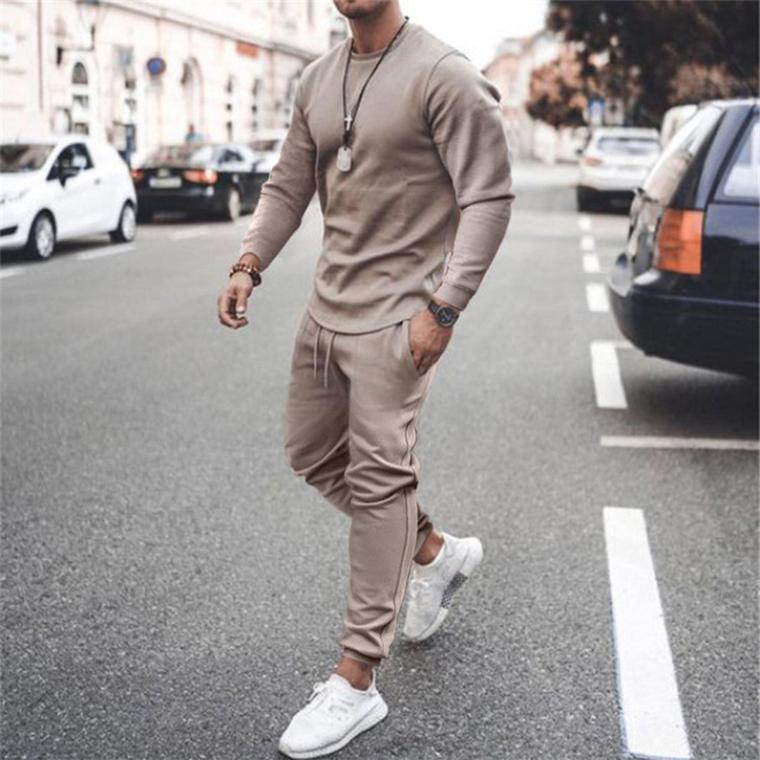 Trendy Tracksuit for Men - Mason-Khaki-S-The Livary