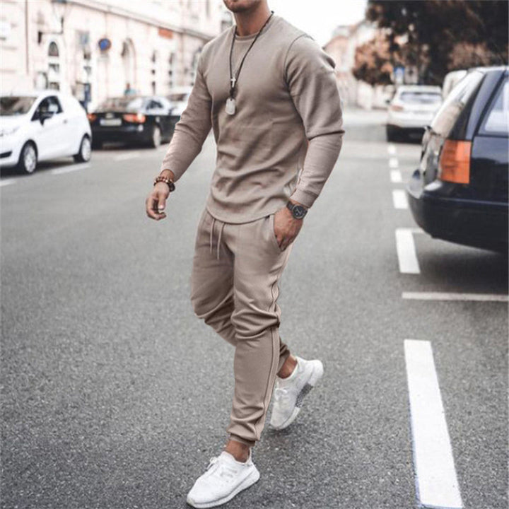 Trendy Tracksuit for Men - Mason-Khaki-S-The Livary